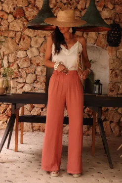 Cheap Pantalon Diva terracotta Pantalons