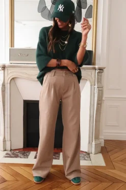Discount Pantalon Eddie taupe Pantalons