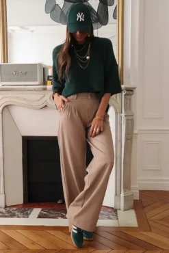 Discount Pantalon Eddie taupe Pantalons