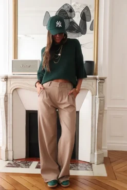 Discount Pantalon Eddie taupe Pantalons