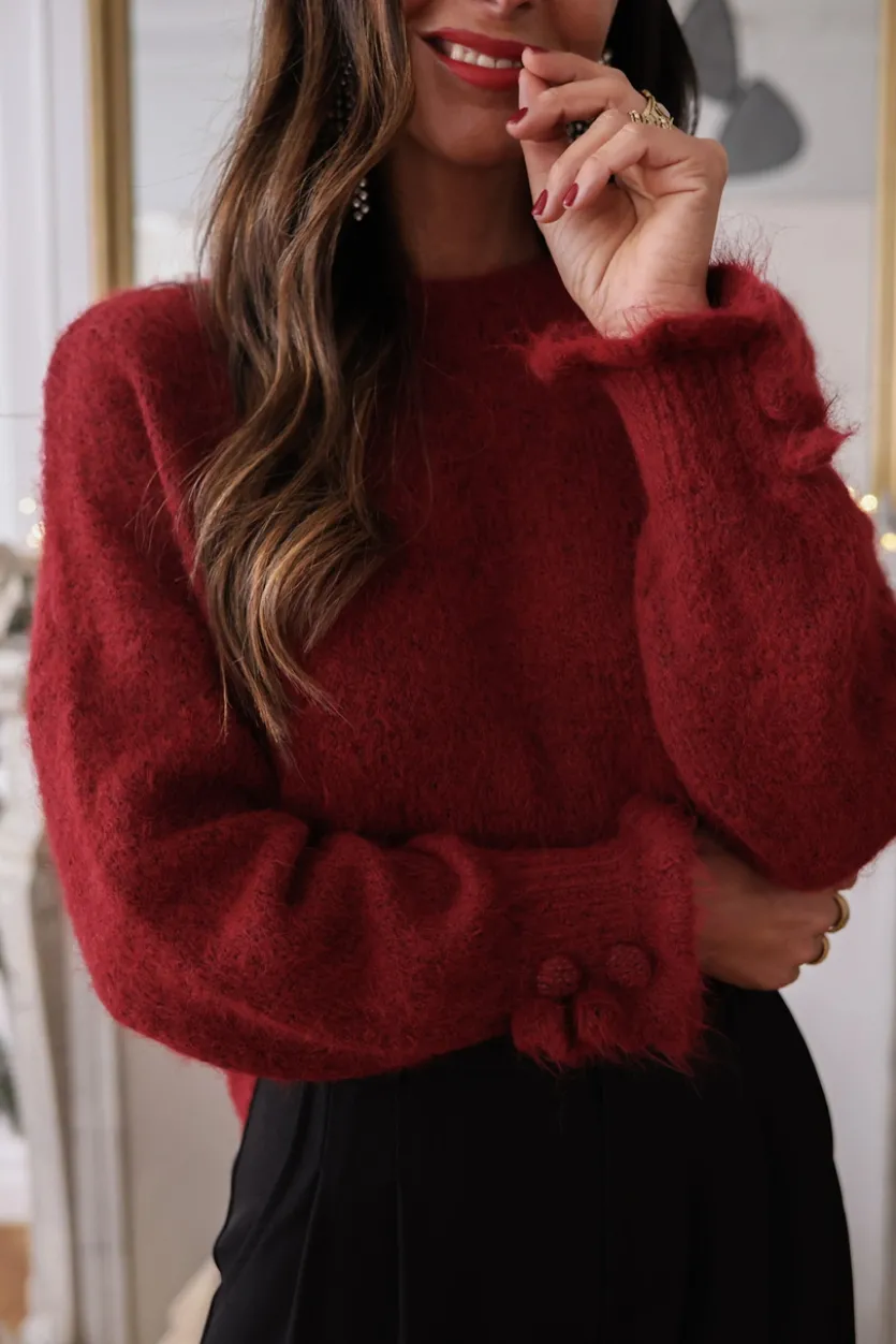 Cheap Pull Caly bordeaux Pulls