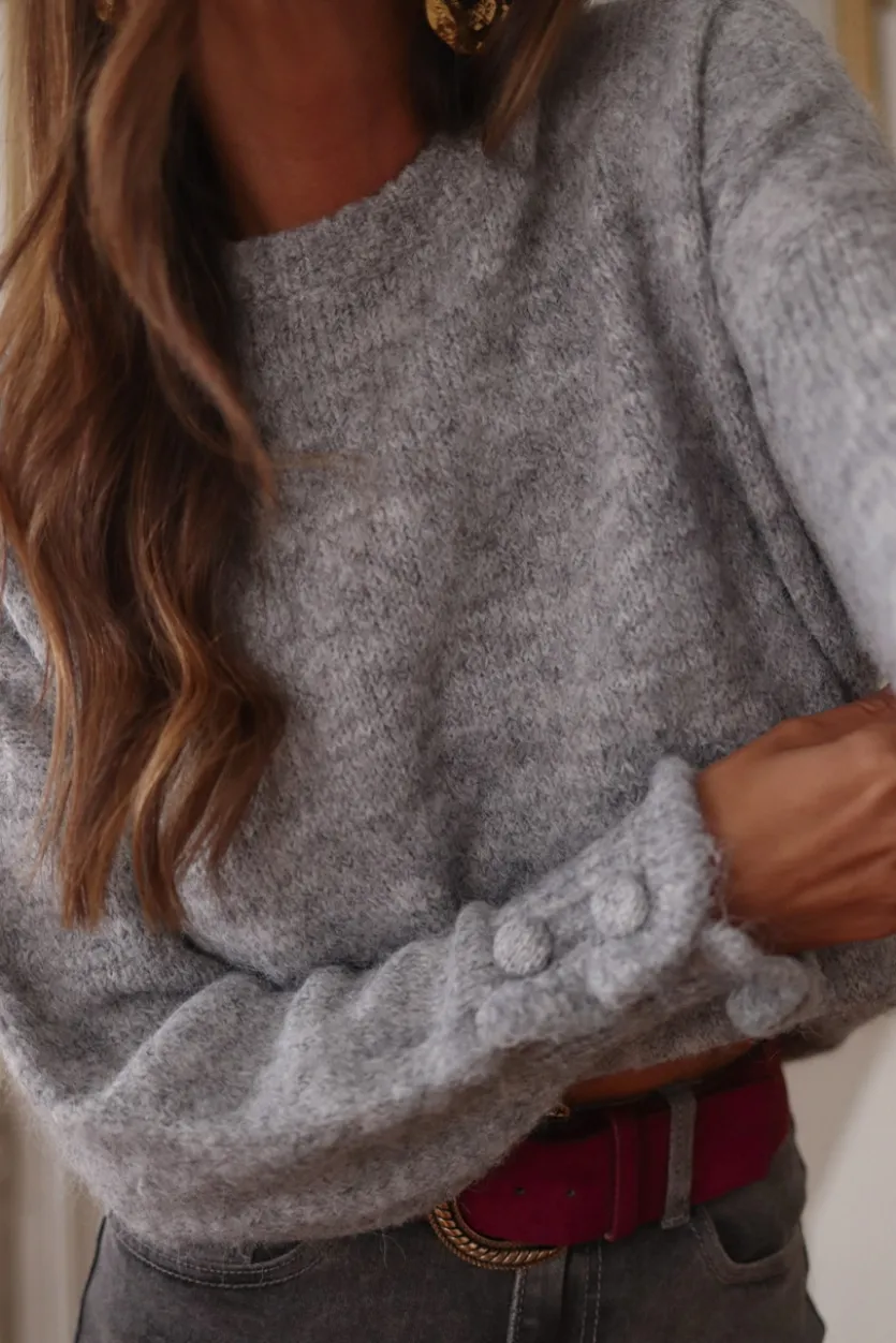 Flash Sale Pull Caly gris Pulls
