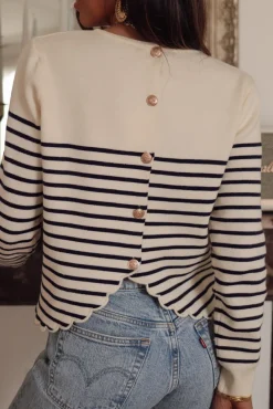 Sale Pull Capri marinière Pulls