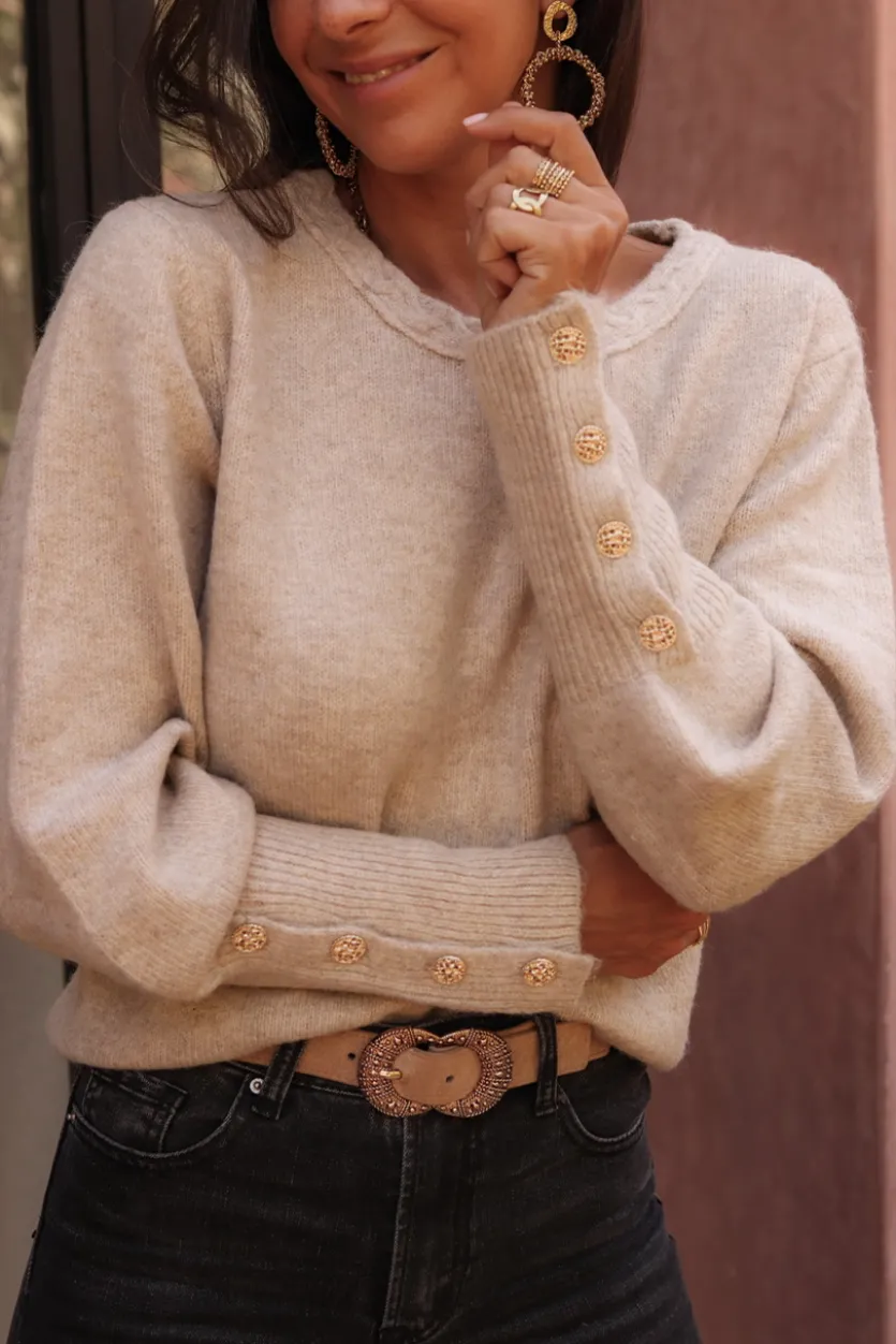Cheap Pull Marceau taupe Pulls