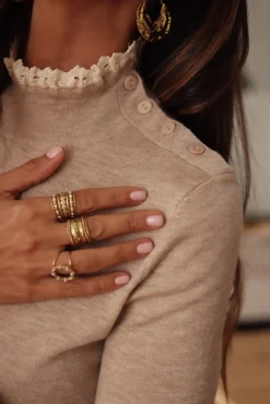 Flash Sale Pull Rachel beige Pulls