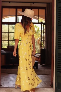 Best Sale Robe Alba jaune Robes