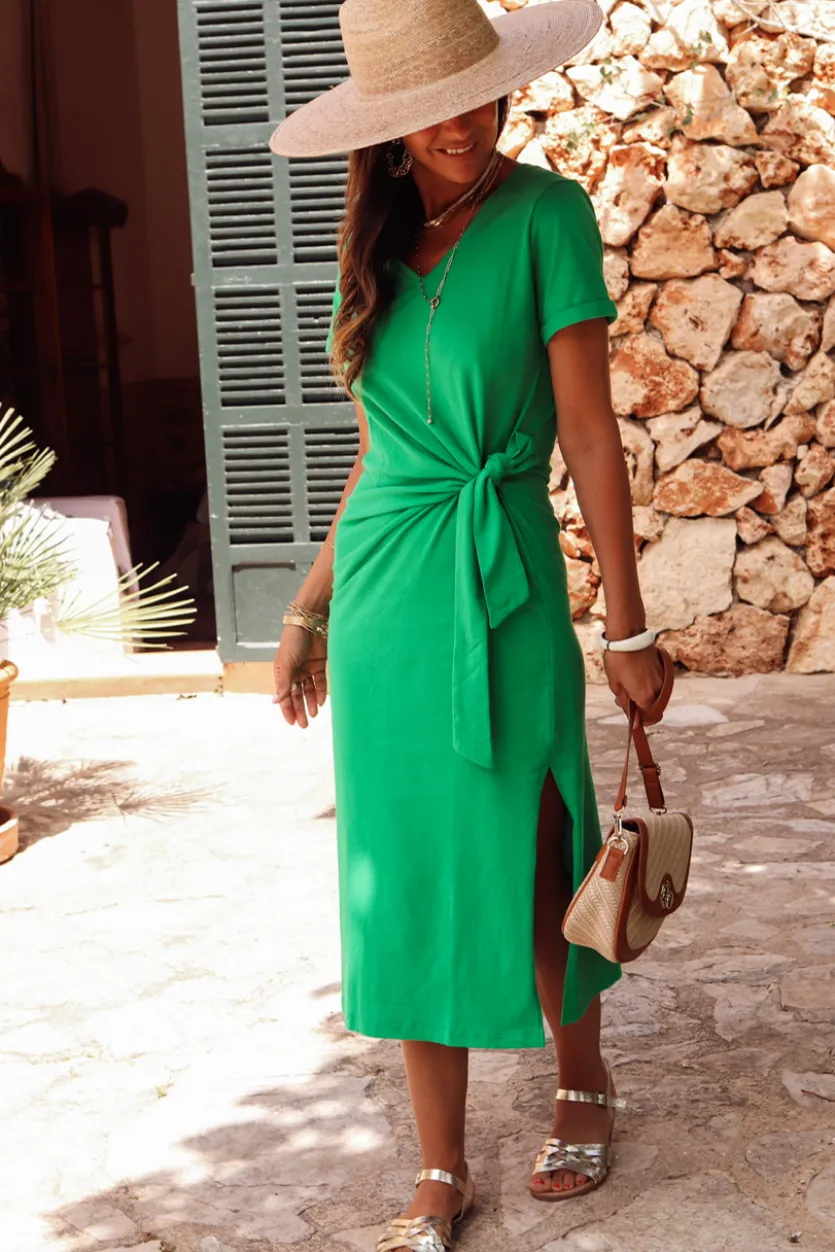 Discount Robe Cléo verte Robes