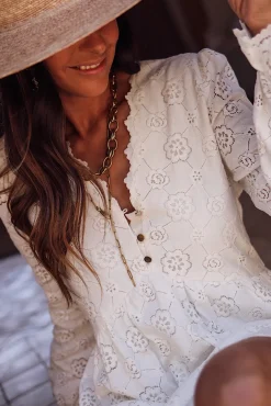 Sale Robe Diva écrue Robes