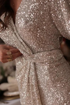 Sale Robe Shine dorée Robes