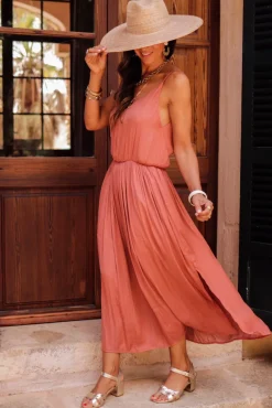 Shop Robe Séréna terracotta Robes
