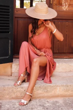 Shop Robe Séréna terracotta Robes