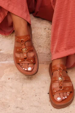 Clearance Sandales Elma camel Sandales