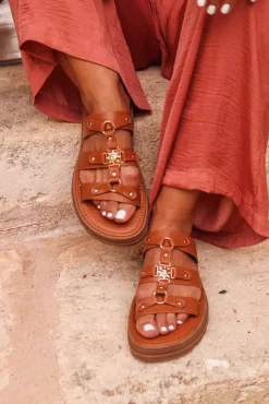 Clearance Sandales Elma camel Sandales
