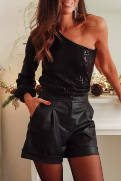 Best Short Simon simili cuir Shorts