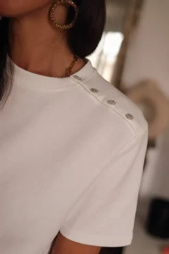 Sale Tee-shirt Côme blanc Tee-shirts