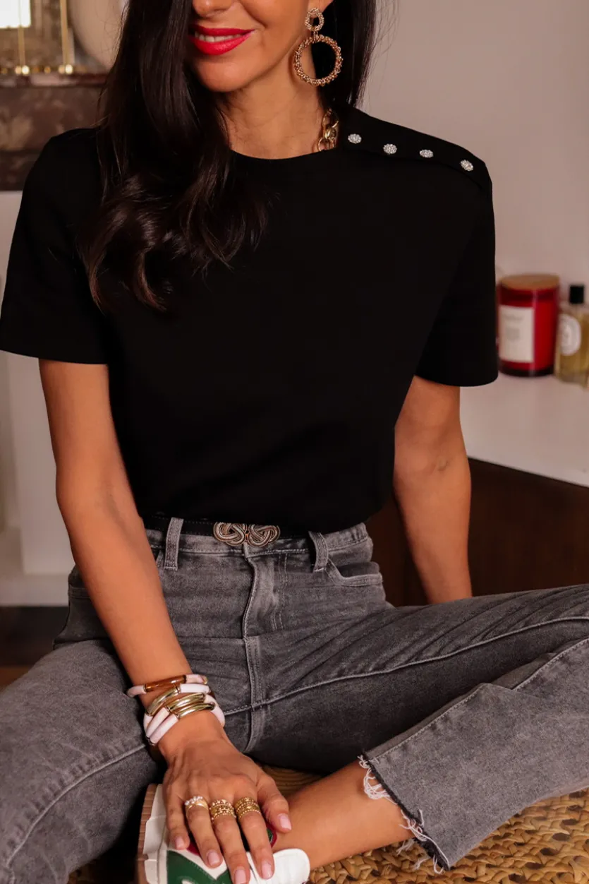 Online Tee-shirt Côme noir Tee-shirts