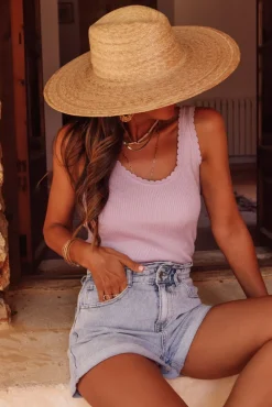 Fashion Top Palmyre parme lurex Tops