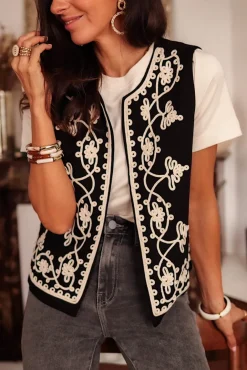 Best Veste billy noire brodée Vestes