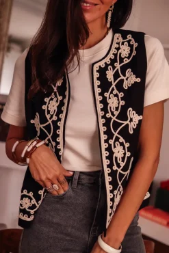 Best Veste billy noire brodée Vestes