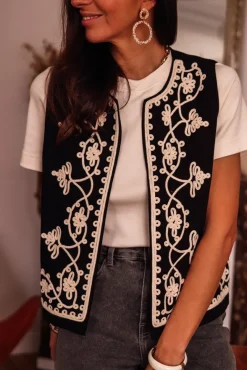 Best Veste billy noire brodée Vestes
