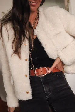 Online Veste Bobby écrue Manteaux|Vestes
