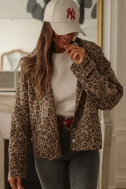 Clearance Veste Malone leopard Vestes