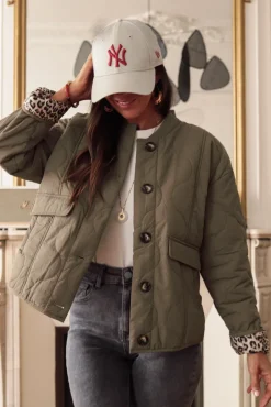 Discount Veste May matelassée kaki Vestes
